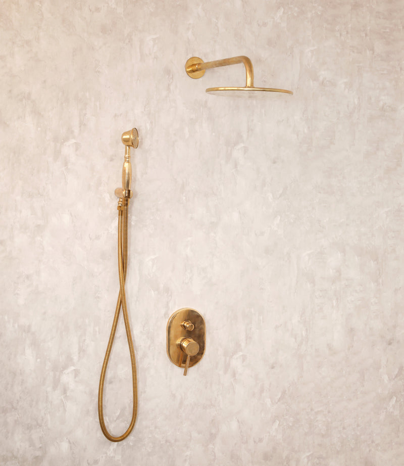 Brass Recessed Shower - BRASSMA