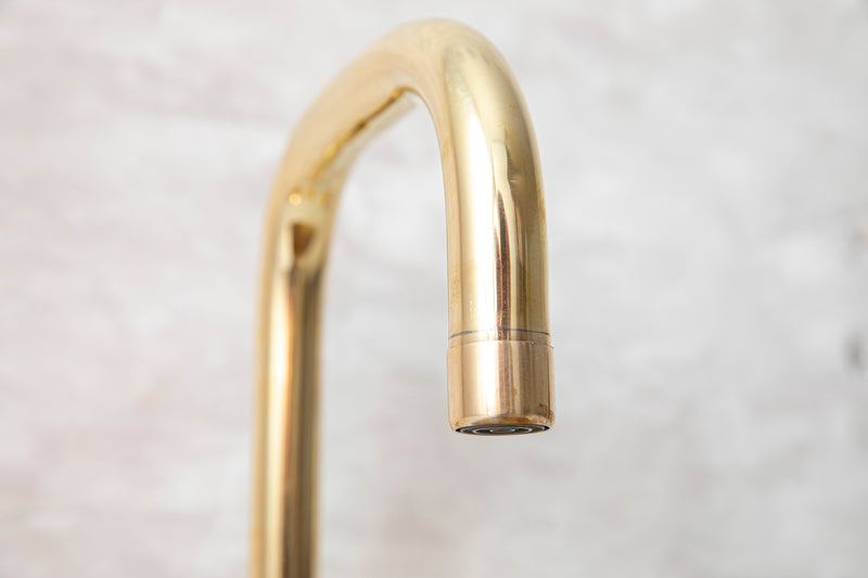 Deck Mount Brass Bathroom Faucet - BRASSMA