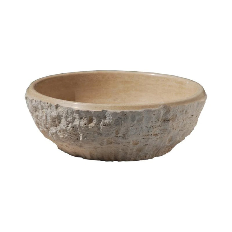 Gobek Dragon Travertine Natural Stone Honed and Hand Split Face Sink 20020019 product shot