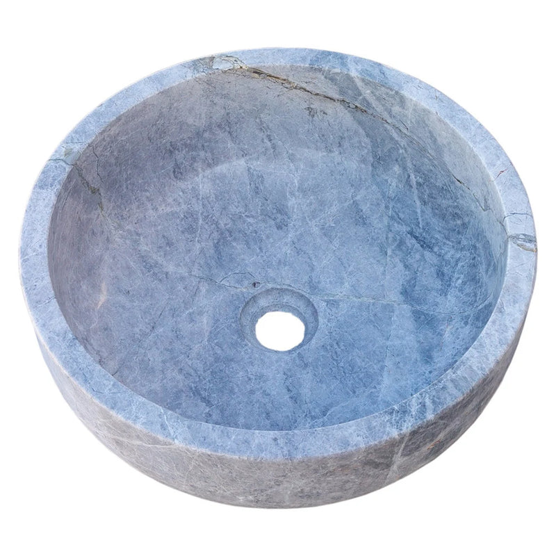 Gobek Sirius Silver Marble Natural Stone Polished Vessel Sink TMS20 product shot