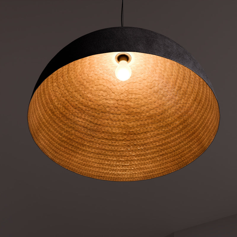 Dome Oxidized Copper Pendant Light - BRASSMA