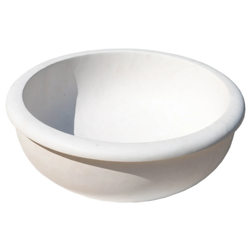 Natural Stone Classic Limestone Vessel Sink SKU-20020036 angle view