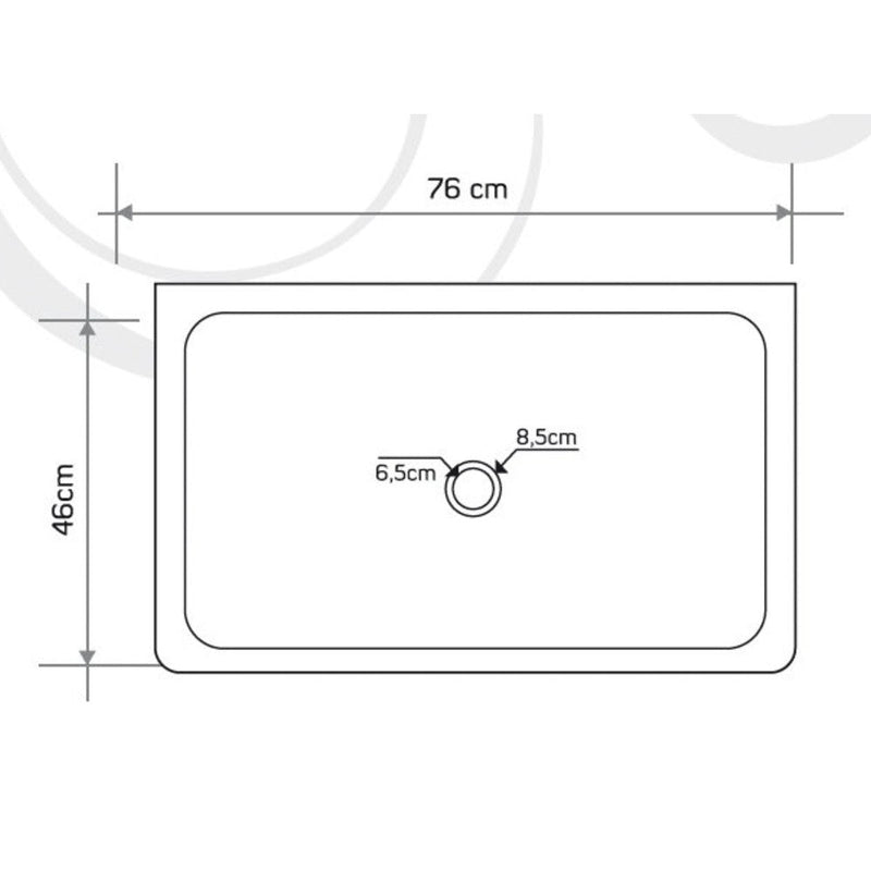 Noce brown travertine natural stone farmhouse apron kitchen sink surface honed filled size (W)18" (L)30" (H)10" SKU-NTRSTC51 product technical drawing