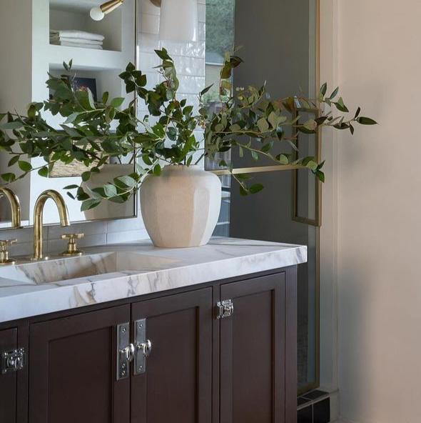 Unlacquered Brass Deck Mounted Faucet