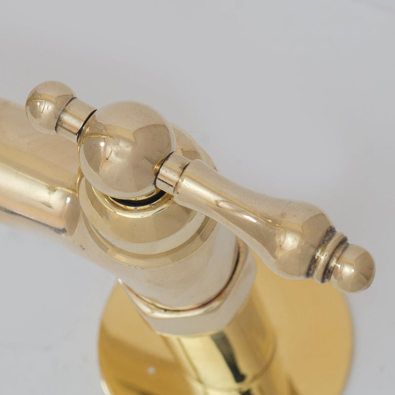 Antique Brass Kitchen Faucet - Antique Brass Bridge Faucet