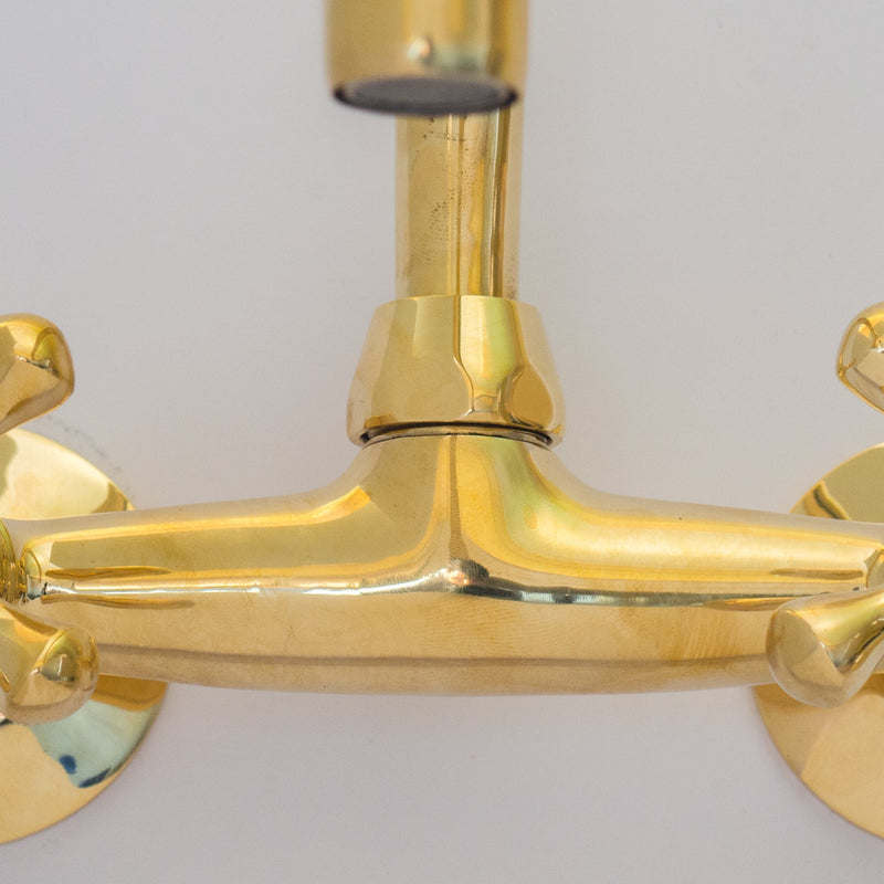 Brass Kitchen Faucet - Vintage Brass Kitchen Faucet