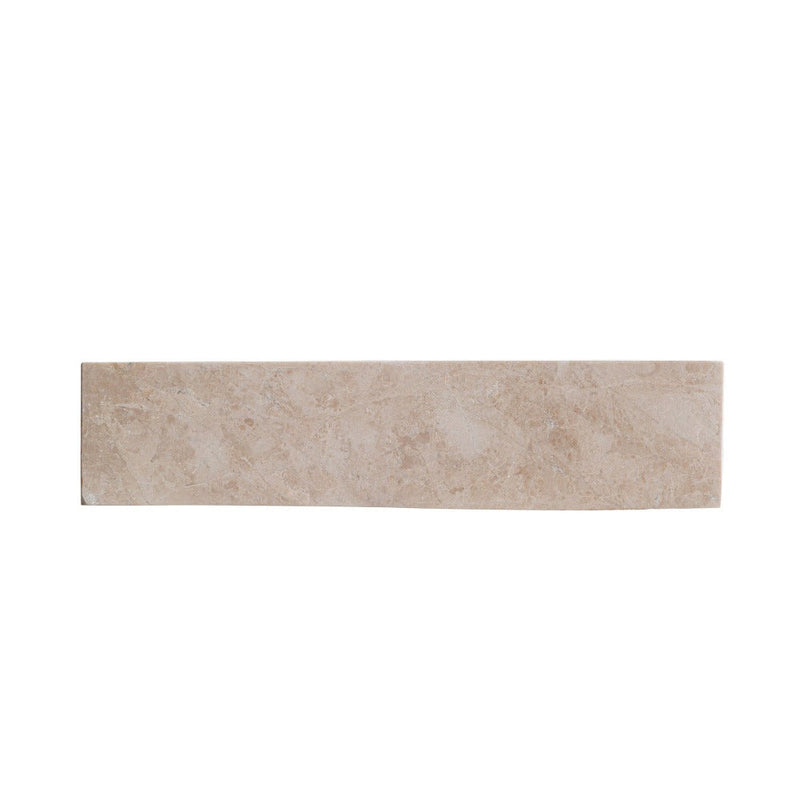 cappuccino beige marble farmhouse rectangular sink SKU CM-B-036-B side view product shot