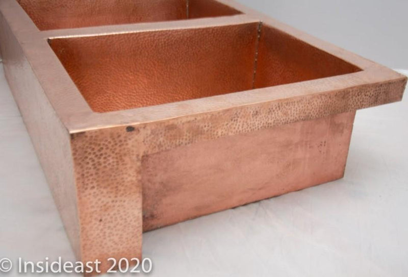 Customized Farmhouse 16 Gauge Copper Kitchen Sink