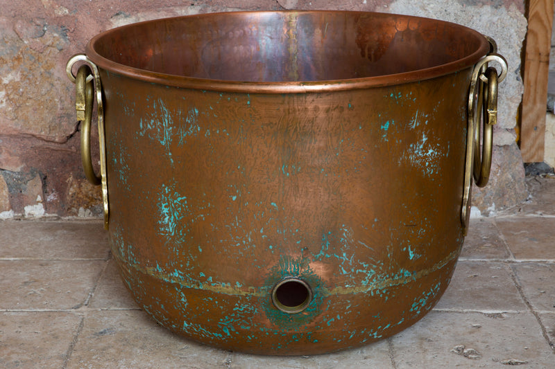 Decorative Copper Garden Hose Pot