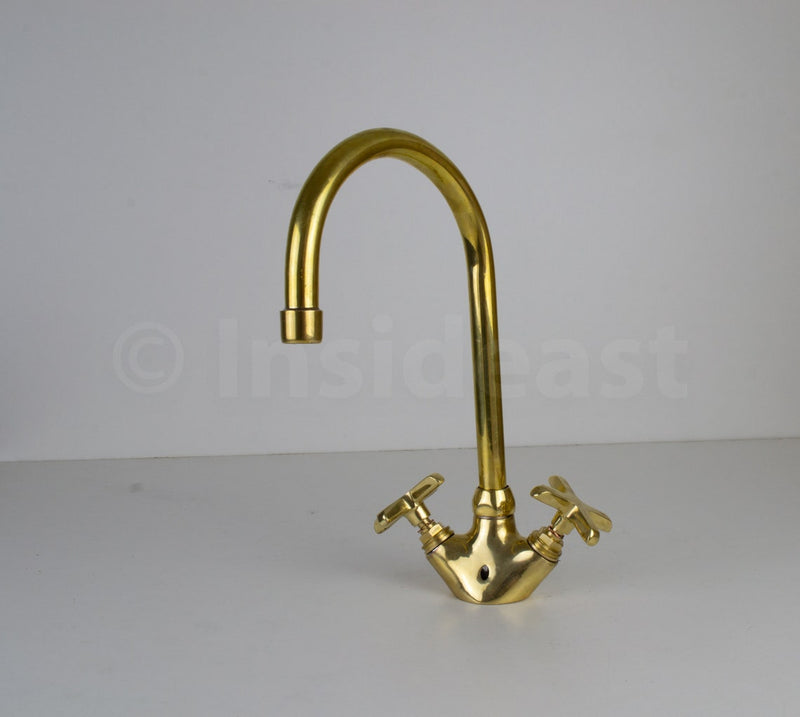 Antique Brass Bathroom Faucet - Unlacquered Brass Faucet