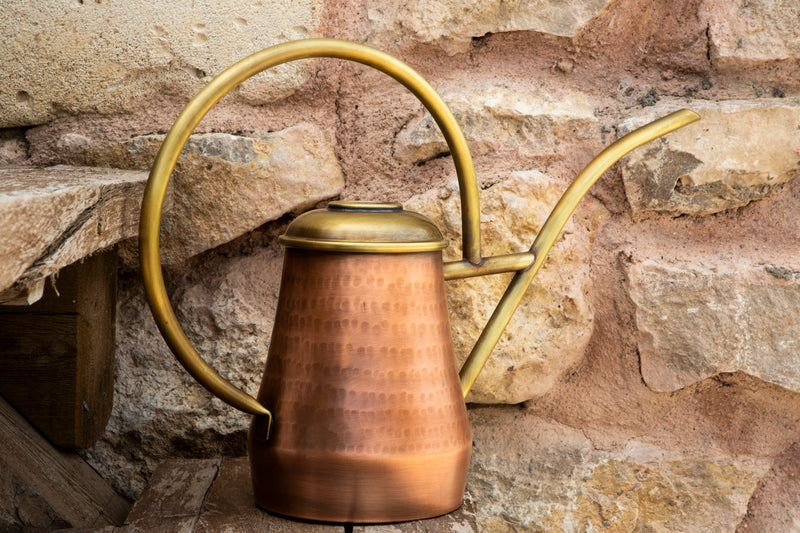 Hammered Conical Copper Watering Can