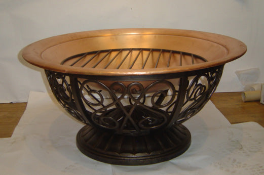 Handmade Wrought Iron Motif Fire Pit