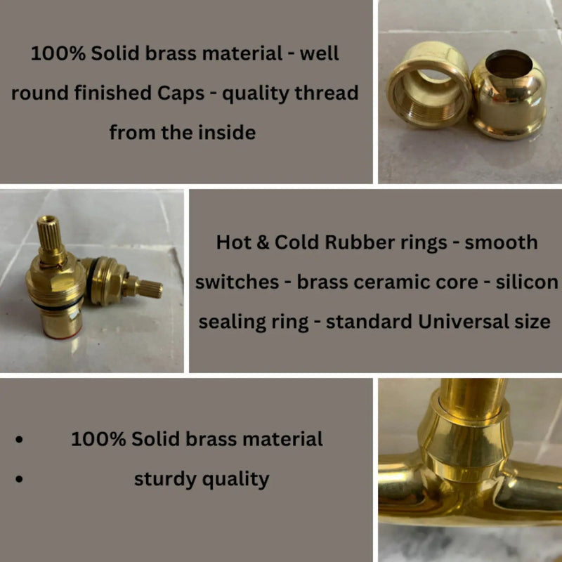 Unlacquered Brass Bathroom Sink Faucet