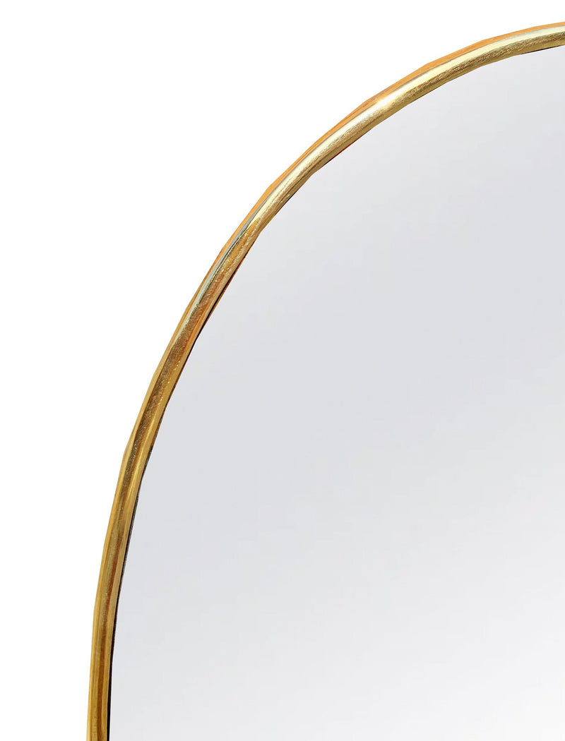 Handmade Oval Wall Mirror with Brass Frame | Decorative Home Mirrors