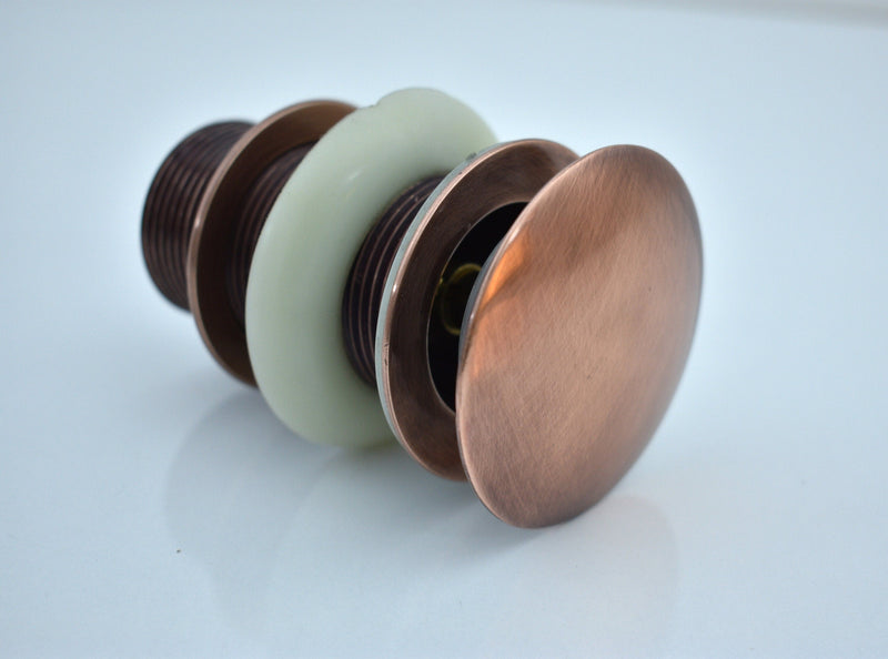 Copper sink drain , Solid Copper Drain, Pop Up Drain