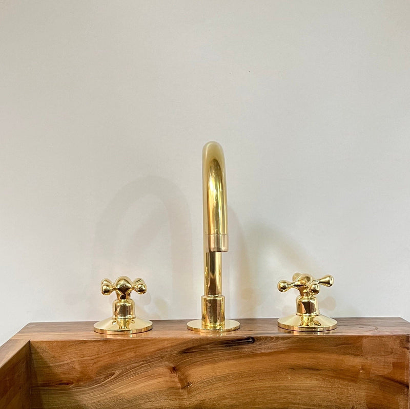 Three Holes Bathroom Faucet