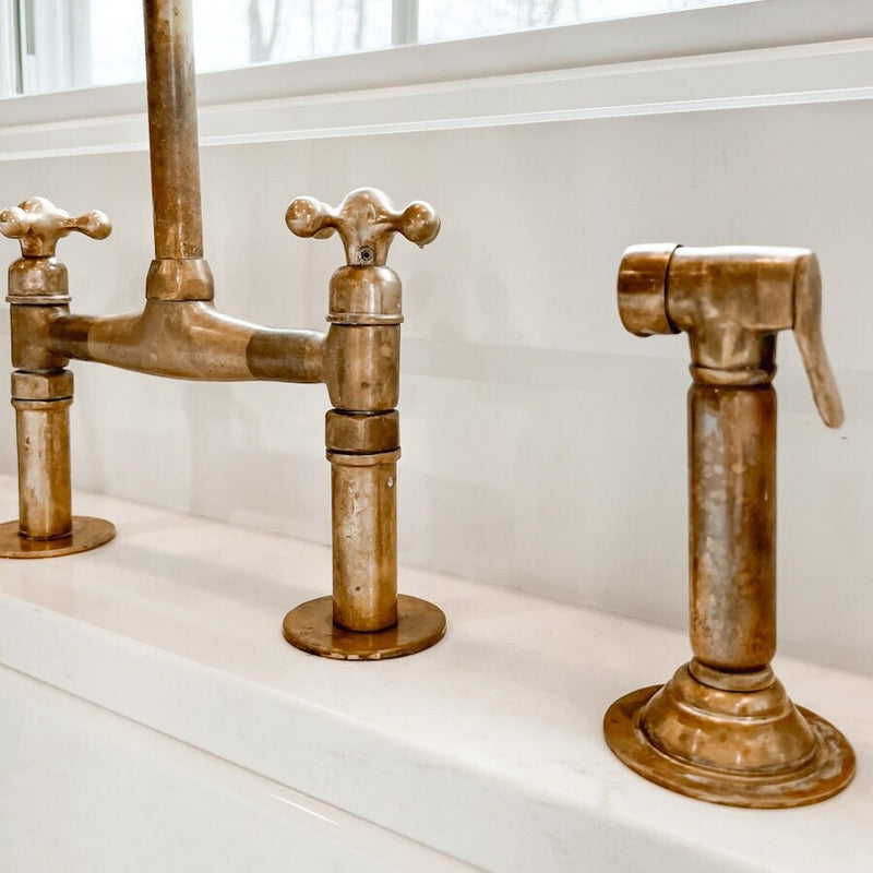 Unlacquered Brass Kitchen Faucet