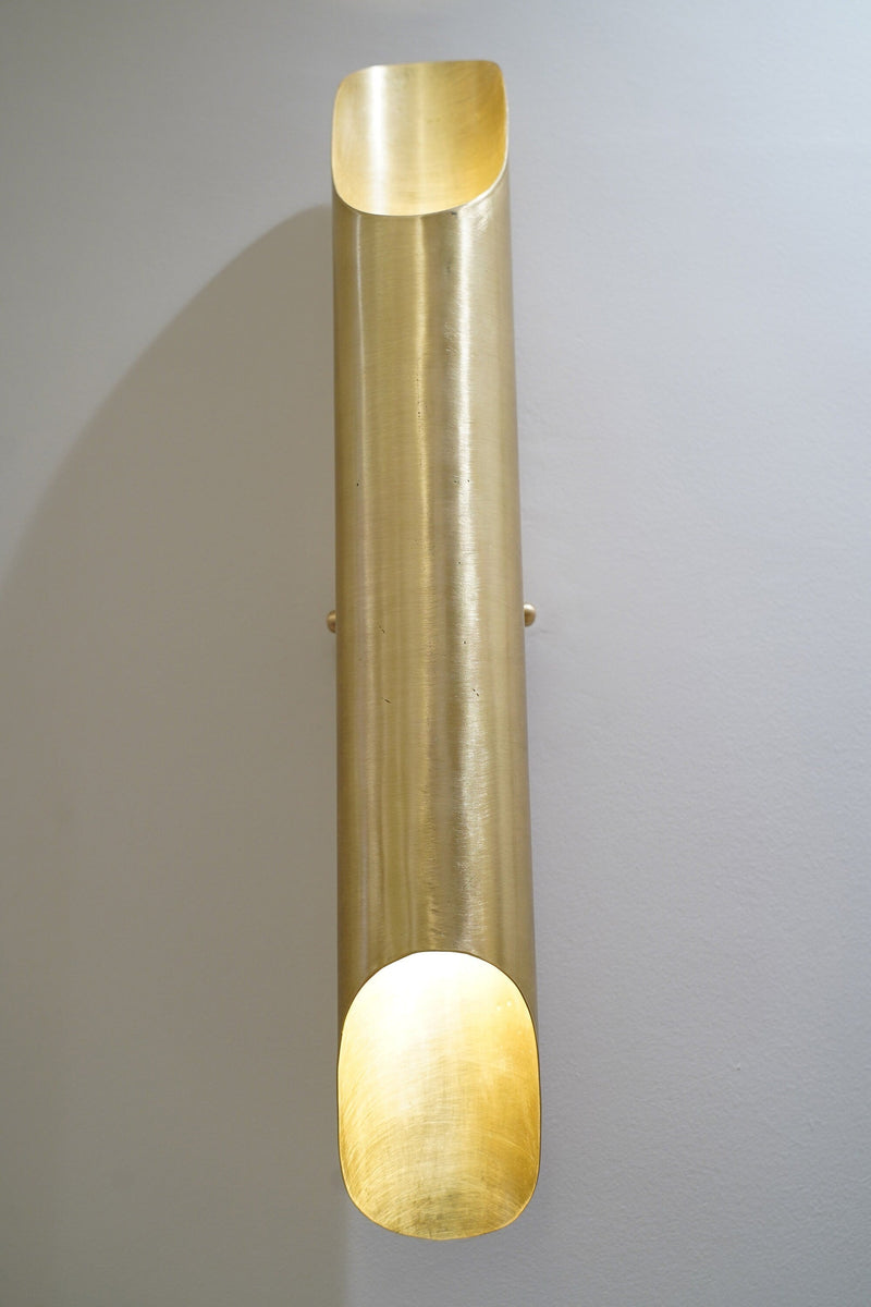 Luxurious Solid Brass Double Wall Light Fixture , Brass Sconce Lights