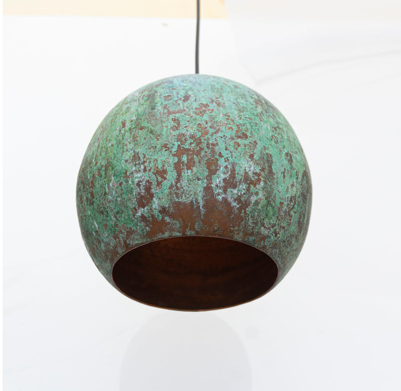 Copper Patina pendant light  Vintage Kitchen Island Lights