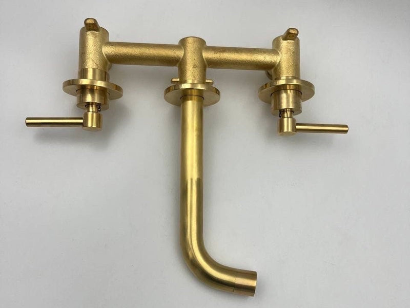 Unlacquered Brass Bathroom Faucet