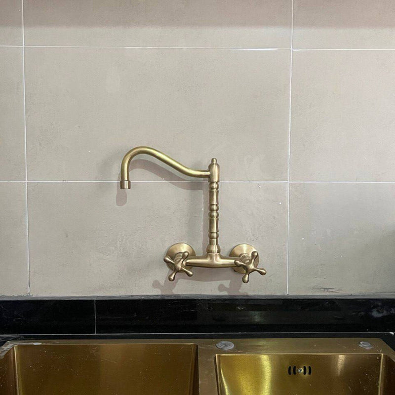 Vintage Wall Mounted Kitchen Faucet