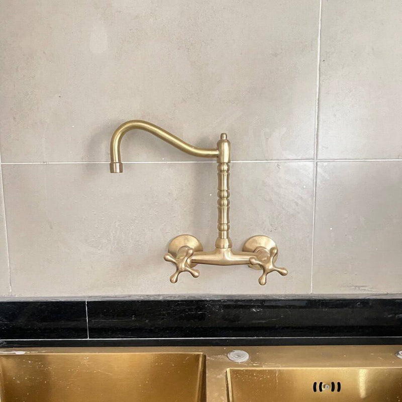 Vintage Wall Mounted Kitchen Faucet