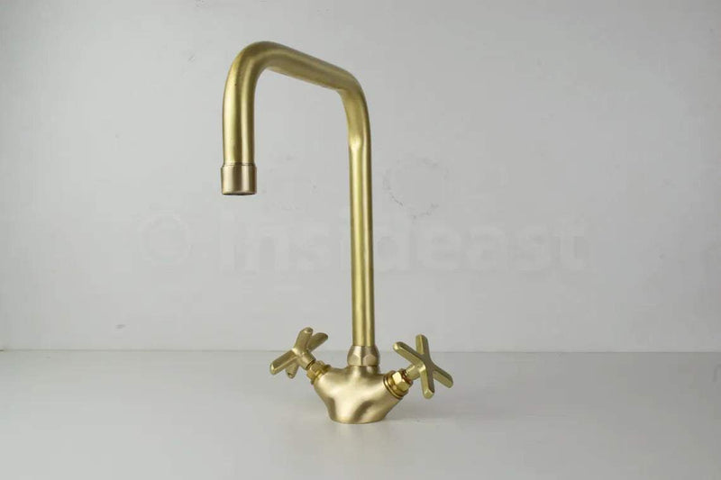 Single Hole Bathroom Faucet - Antique Brass Bathroom Faucet