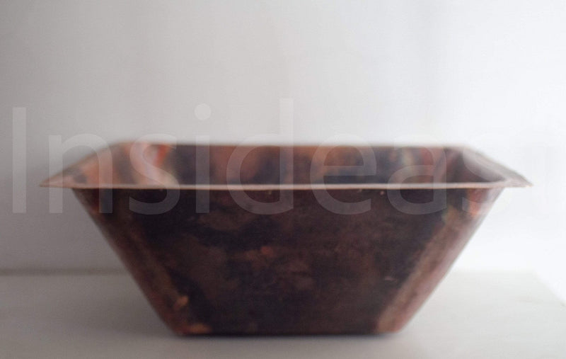 Solid Copper Hand Hammered Kitchen Sink, Raw Finish