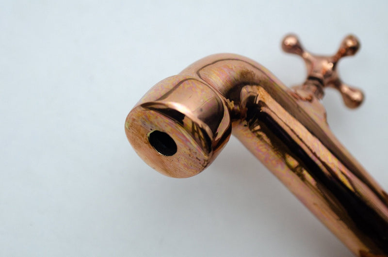 Traditional Tub Filler, Copper Finish Faucet, Handmade Vintage Water Tap