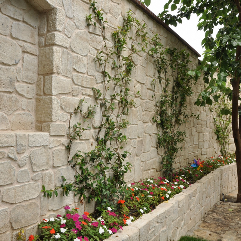 troy pearl manufactured stone siding handmade 101233 garden wall flower tree