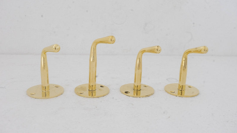 Unlacquered Brass Wall Hook - Bath Towel Holder