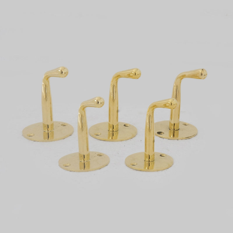 Unlacquered Brass Wall Hook - Bath Towel Holder