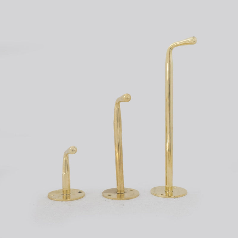 Unlacquered Brass Wall Hook - Bath Towel Holder