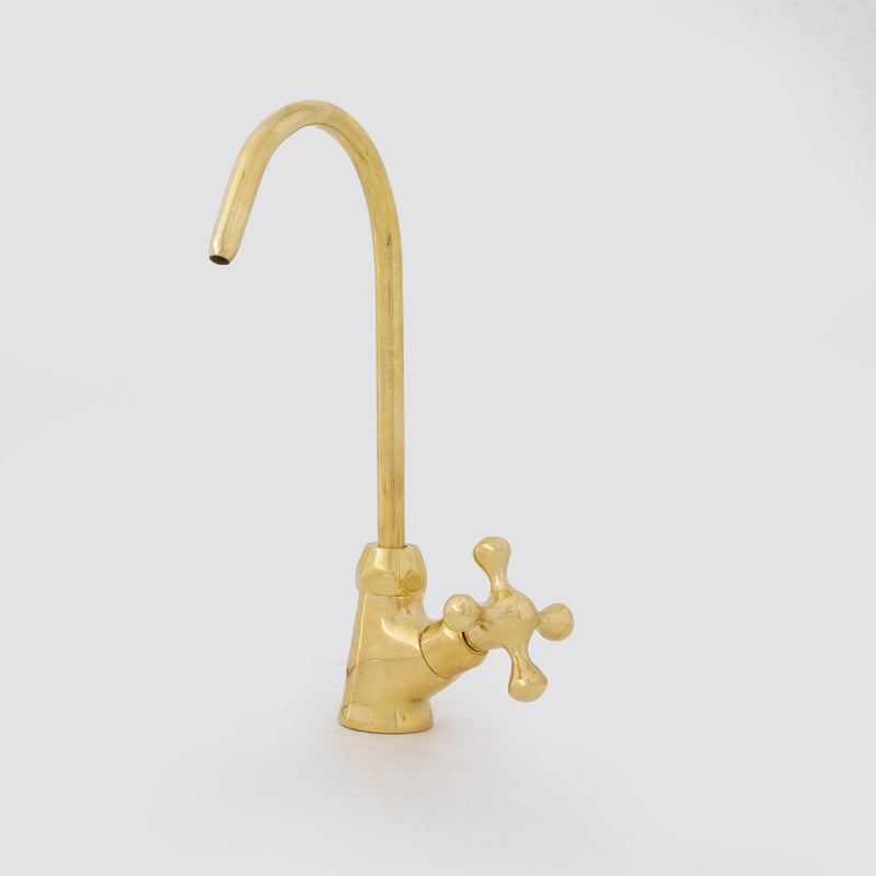 Unlacquered Brass Water Dispenser Kitchen Faucet, Cold Water Single Hole