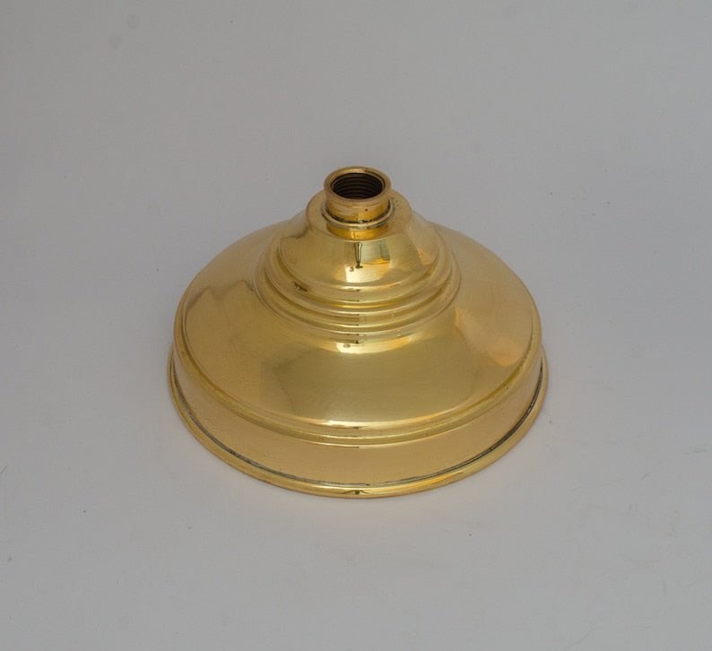 Unlacquered Solid Brass Rain Shower Head, Moroccan Handcrafted Vintage Showerhead, Works Outdoor