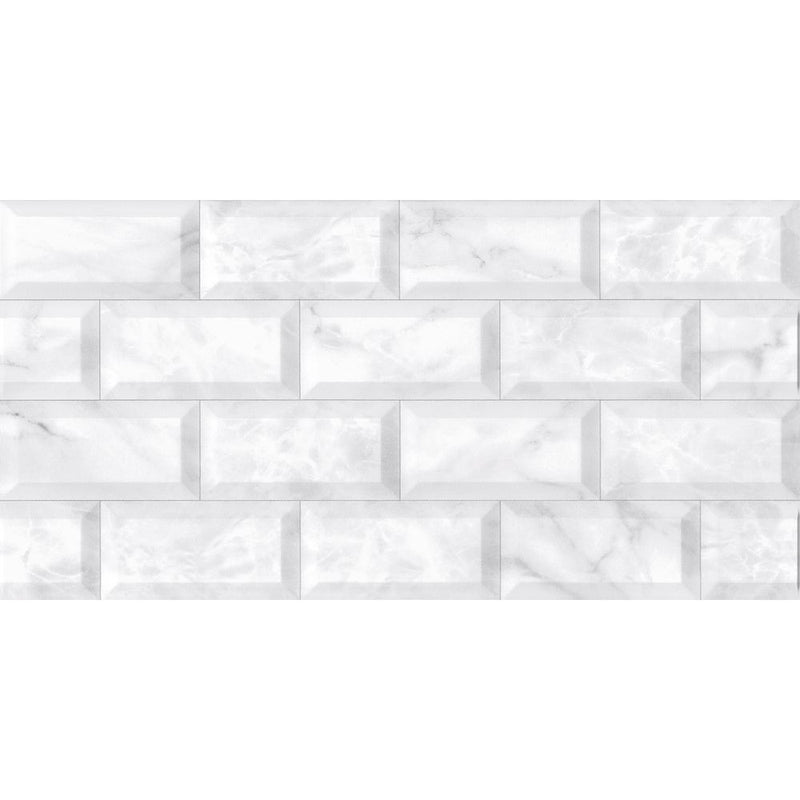 anka concept grey glossy unrectified wall tile size 30cmx60cm SKU 170067 product shot top view