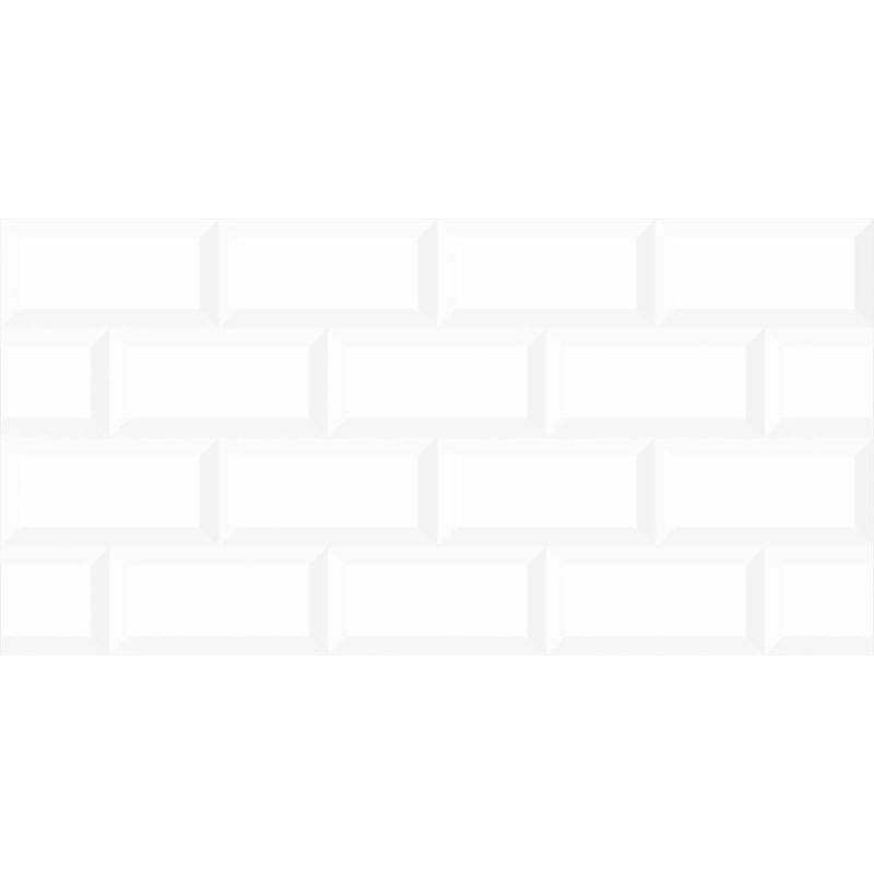 anka concept white glossy unrectified wall tile size 30cmx60cm SKU 165141 product shot top view