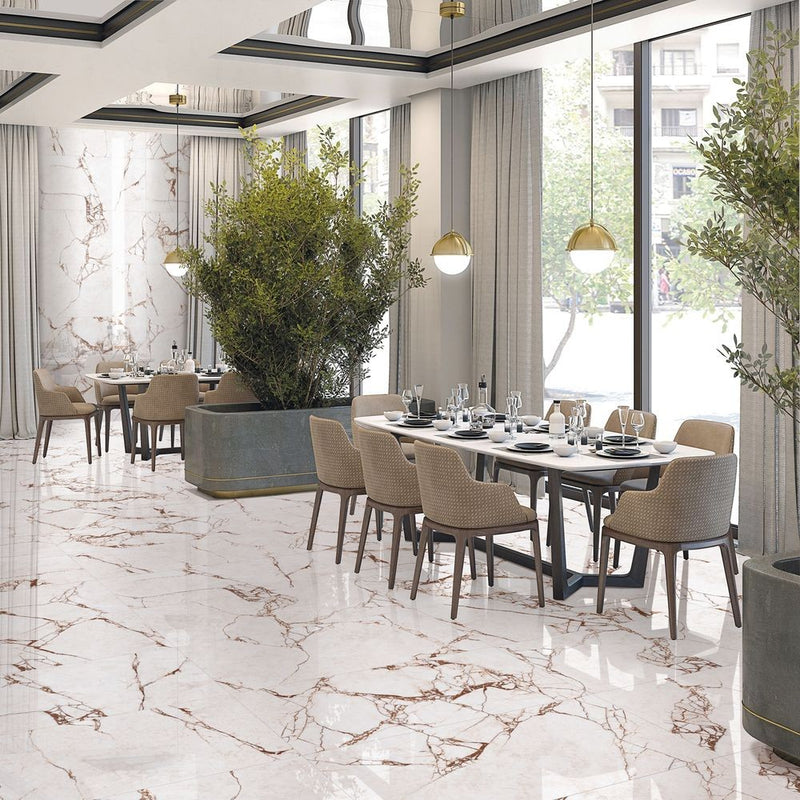 Anka Vira Glossy Rectified Porcelain Wall and Floor Tile