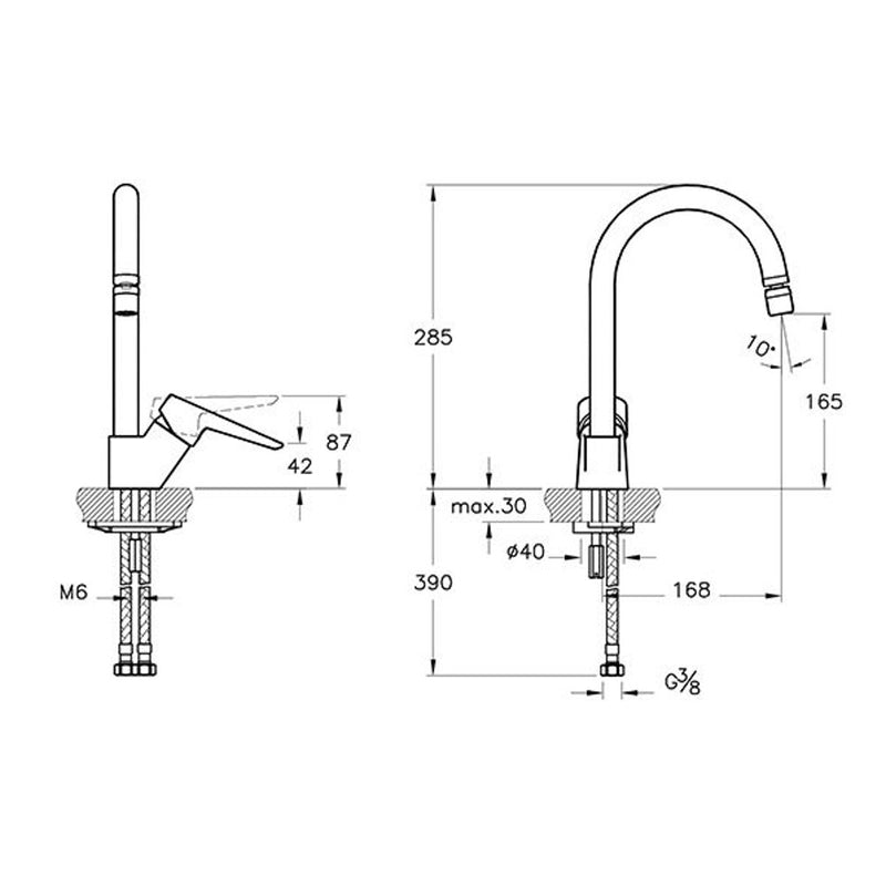 Artema Solid S Articulated Kitchen Faucet