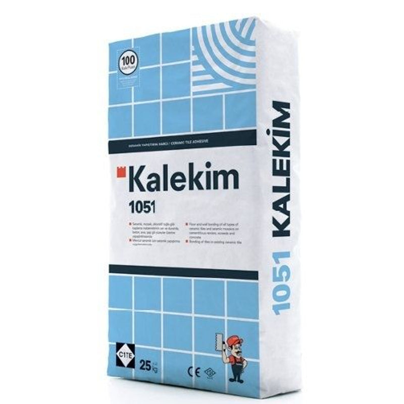 kalekim 1051 grey ceramic adhesive mortar SKU  114001 Size 25kg ceramic powder adhesive product shot