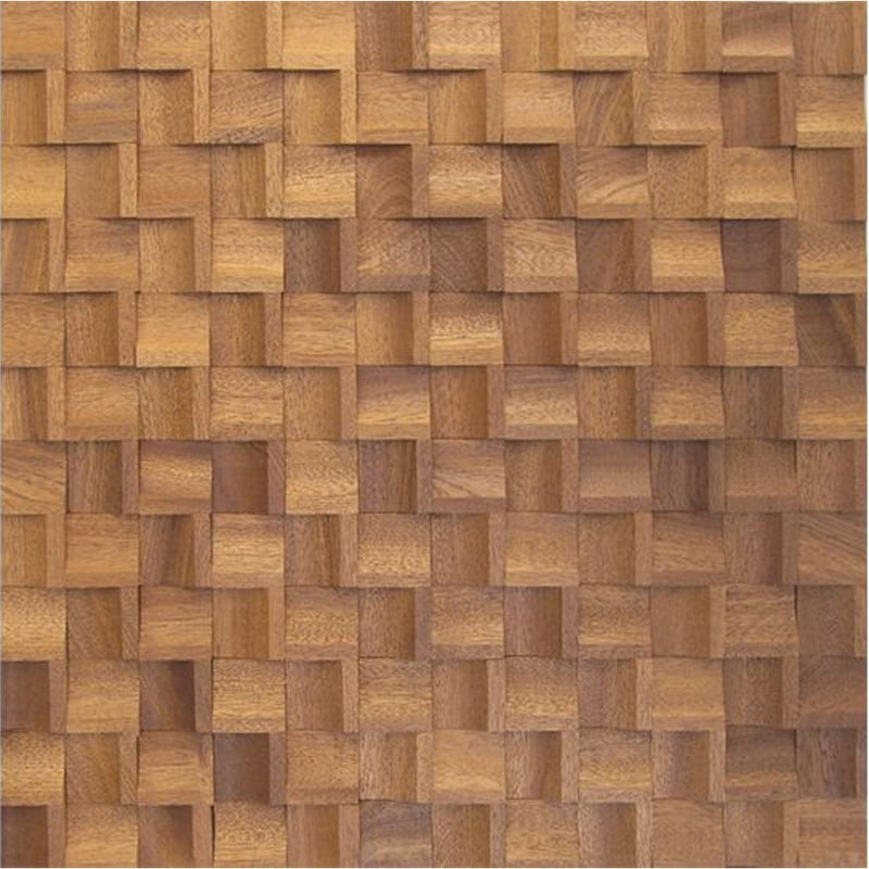 Sapelli Wood Mosaic Tiles