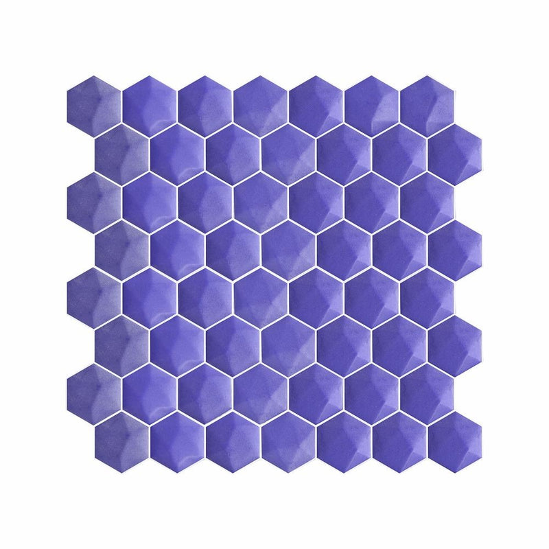 Hexagon Solid Glass Mosaic Tile Series-3