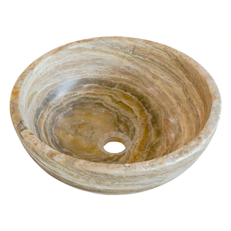 Gobek Traonyx Travertine Onyx Natural Stone Vessel Sink
